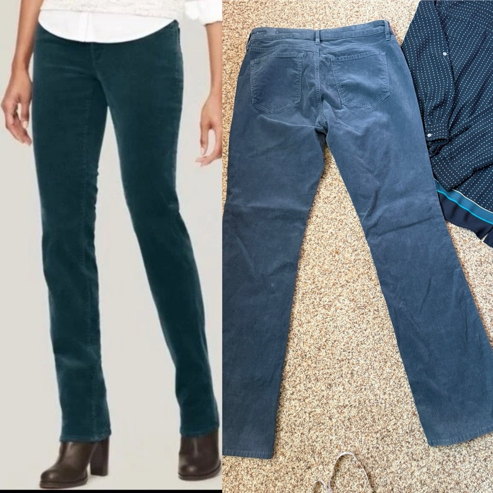 LOFT Women's Blue / Green Corduroy Jeans
